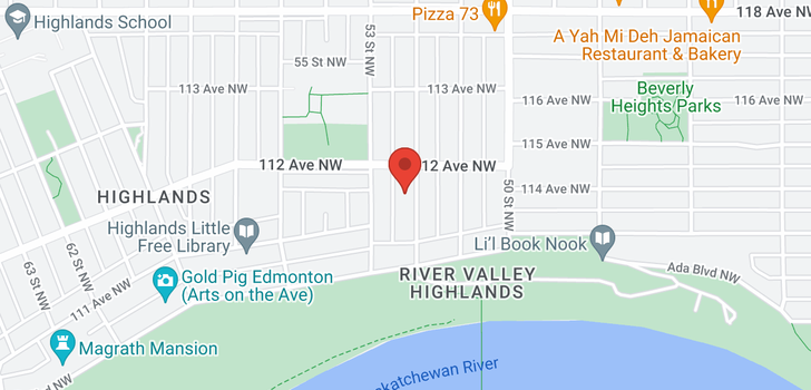 map of 11146 52 ST NW